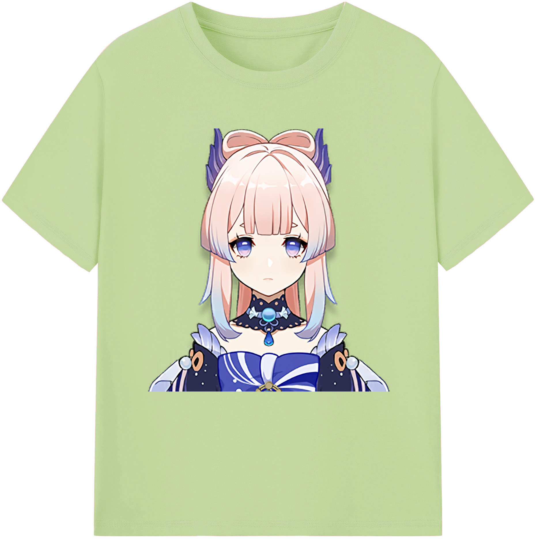 げんし神 珊瑚宮心海 サンゴノミヤ・ココミ genshin Sangonomiya Kokomi 綿100％半袖Tシャツ（フロントプリント）